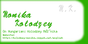 monika kolodzey business card